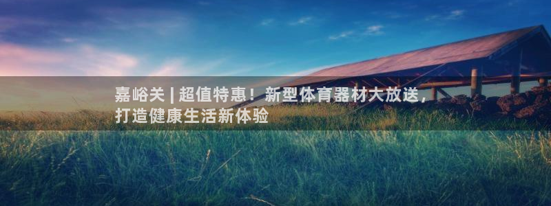 极悦平台是干什么的啊：嘉峪关 | 超值特惠！新型体育