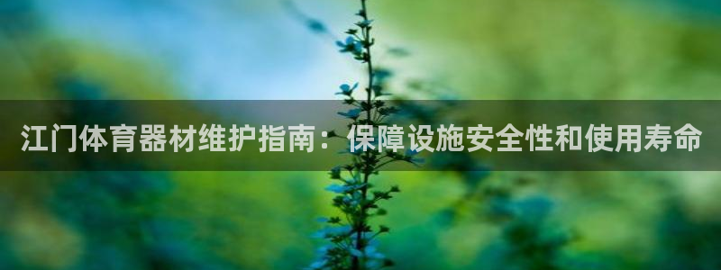 极悦官方网站入口：江门体育器材维护指南：保障设施安全