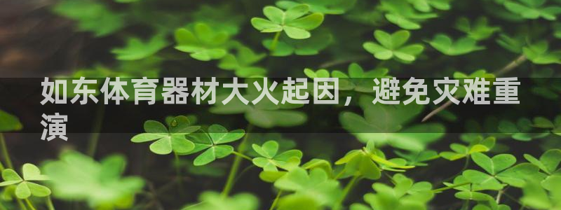 极悦官网：如东体育器材大火起因，避免灾难重
演