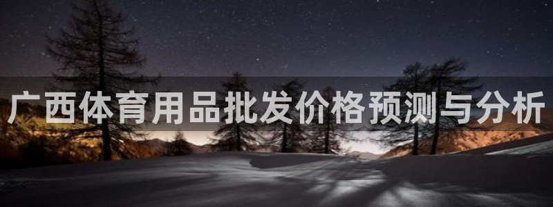 极悦平台注册流程详解视频：广西体育用品批发价格预测与