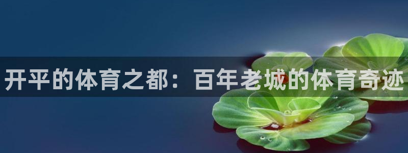 极悦官方网站app下载软件：开平的体育之都：百年老城的体育奇